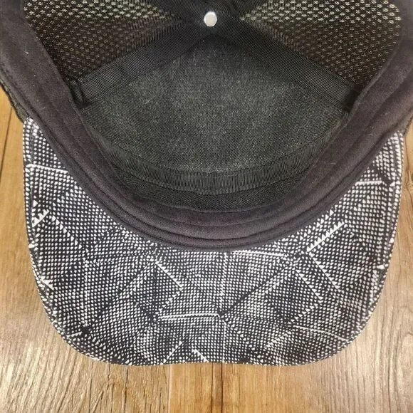 Lululemon Athletica Black White Geometric Snapback Baseball Hat Cap Casual Style - Picture 8 of 10